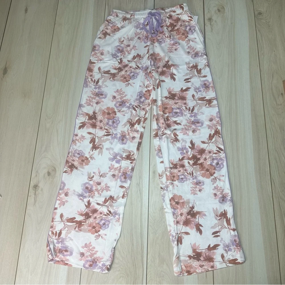 Karen Neuburger Women's Pajama Set‎ RLK0336 Natural Floral 2PC NWT Size Small